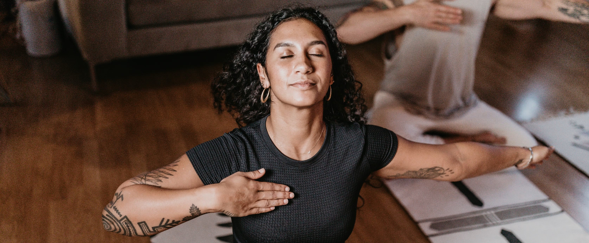 Practicing yoga and meditation at home — joining the immersion remotely