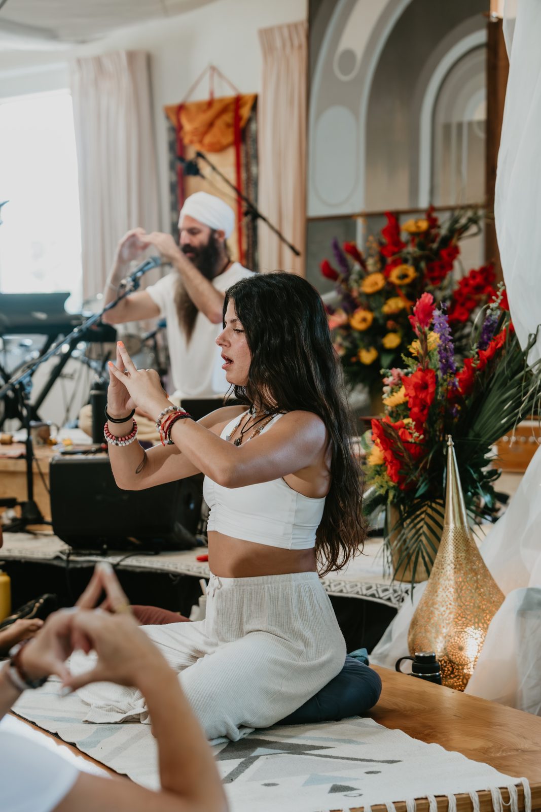 Jai Dev Singh leading Meditation