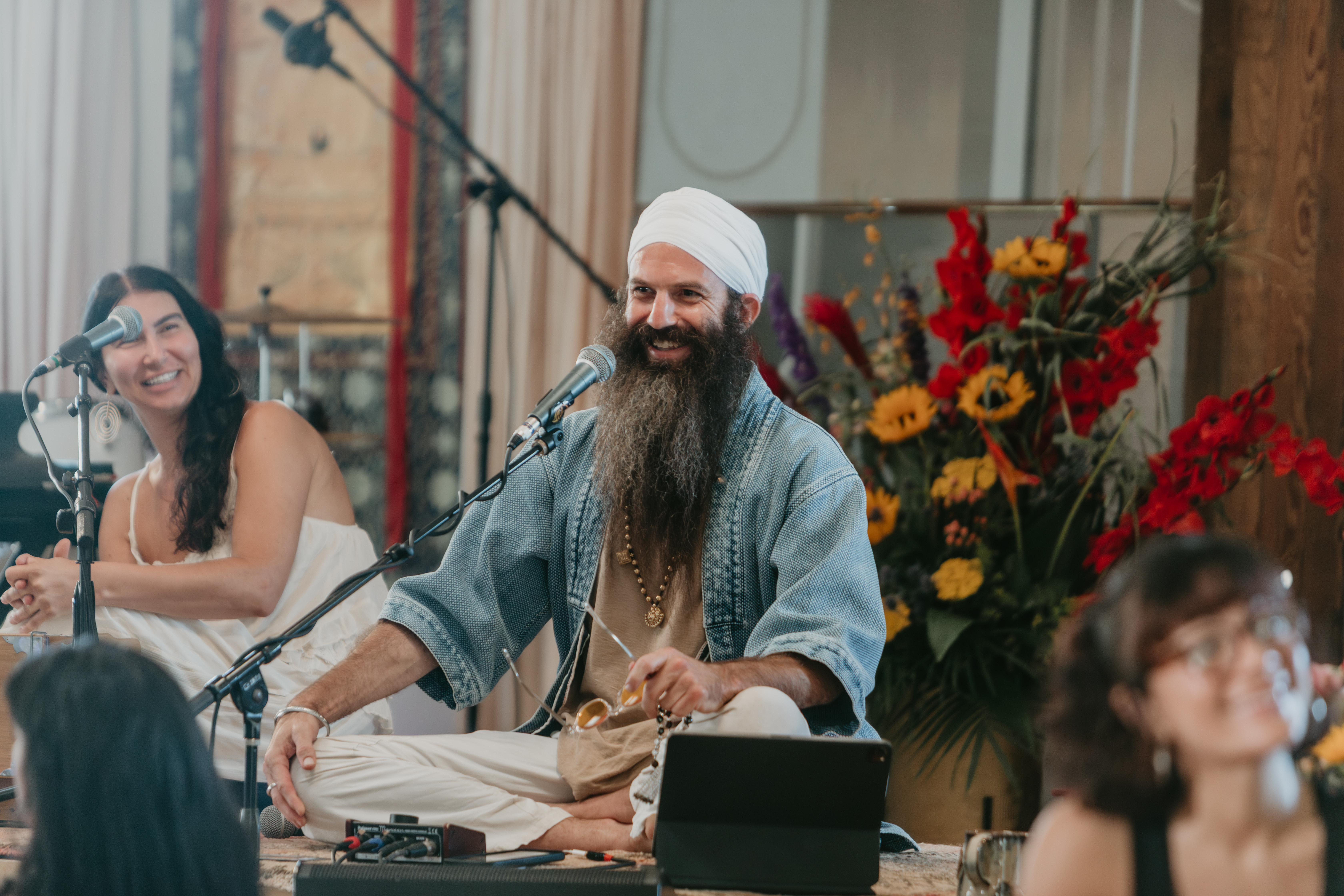 A quiet smile mid-sadhana